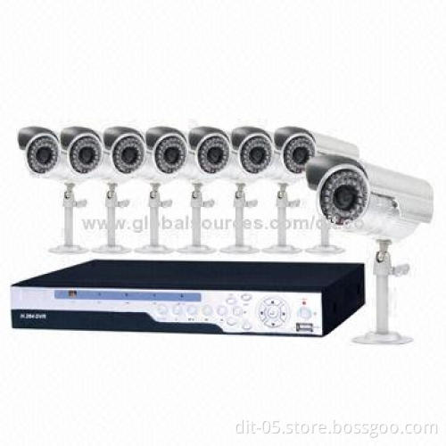 8-channel H.264 Standalone DVR Kit, Supports Mainstream SATA HDD with VGA Port